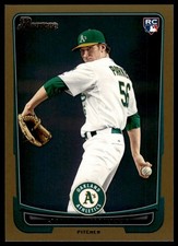 2012 Bowman Jarrod Parker #213 Gold