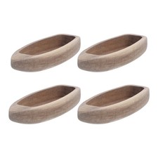 4 Pcs Barca in Legno Intagliata Mano Modello Di Decorazione Della Remi