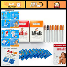 Realistic Fake Cigarette Bubble Blower 2 Pack - Mini Bubble Maker for Stress Rel