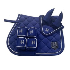 Horse Riding Set with Leg Wraps Washable Tack Breathable for Equestrians, Riders