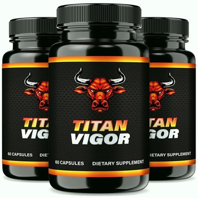 (3 Pack) Titan Vigor Male Capsules - Titan Vigor for Men's Endurance and Stamina