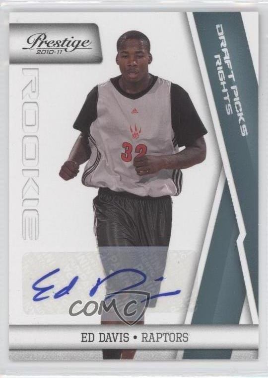 2010 Panini Prestige Draft Picks Rights 81/199 Ed Davis #223 Rookie Auto RC 0c2