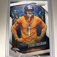 Evan Engram 2025 Panini Prizm #277 Disco Prizm DENVER BRONCOS