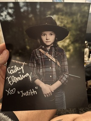 Cailey Fleming Signed Autograph Photo- Zombie Horror - The Walking Dead - JUDITH