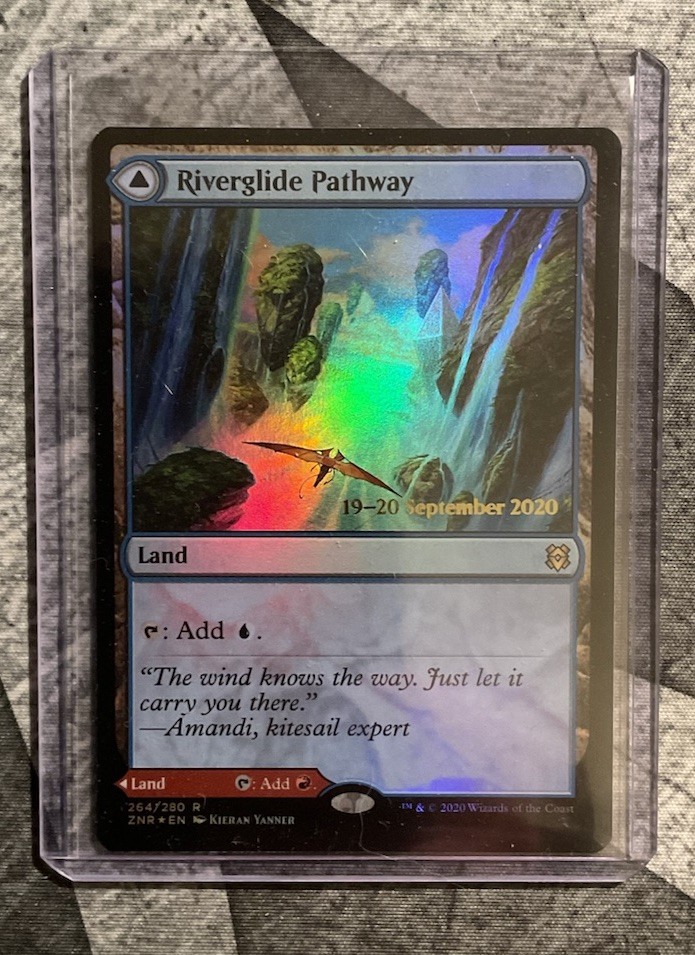 MTG English Riverglide Pathway NM Foil Promos: Prerelease Cards