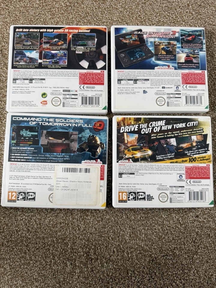 Nintendo 3ds games driver Renegade Ridge Racer 3d Asphalt Ghost Recon ...