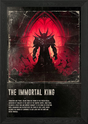 Der unsterbliche König V Rising gerahmtes Wandbild Poster Leinwanddruck Bild