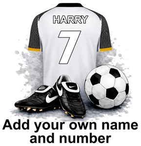 Derby County Personalised Football Shirt Boots Self Adhesive Vinyl Sticker