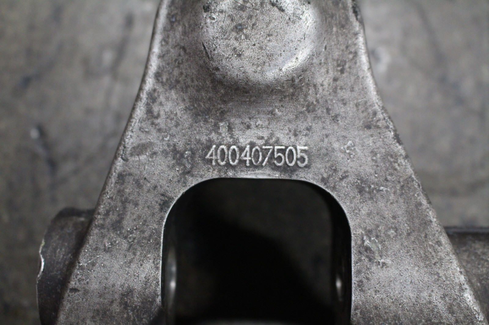 Lamborghini Gallardo, LH Front Upper Control Arm, Burnt Bushing, P/N 400407505