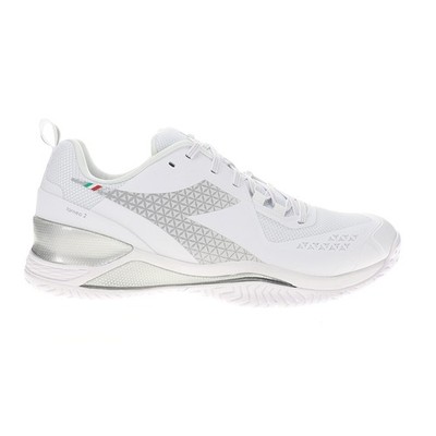 diadora Blushield Torneo 2 All Ground Tennis  Mens White Sneakers Athletic Shoes
