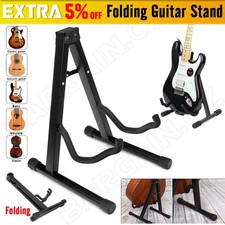 Folding Guitar Stand Floor Rack Electric Acoustic Bass Gig Holder Rack Portable