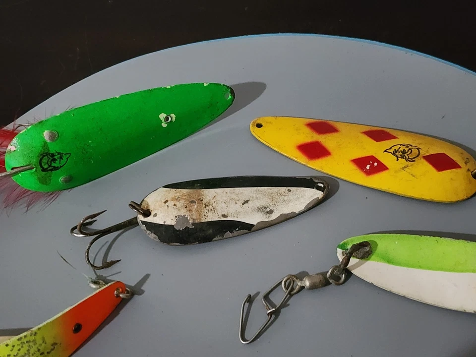 Лот винтажных ложек из тяжелых металлов приманки Daredevle Dardevlet Fjord Jr Moriyama - Изображение 2 из 4