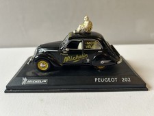Altaya 1/43 Scale Diecast PEU202B - Peugeot 202 (Michelin) Black Model Car