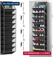Kotkn 10 Tier Over The Door Organizer - Heavy Duty Hanging Storage Rack with Stu
