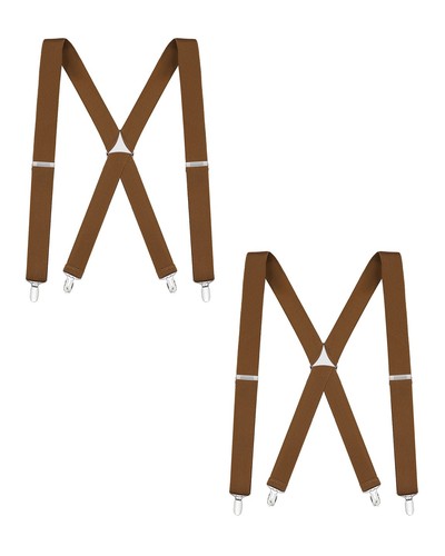 Buyless Fashion 2 Pack Suspenders Men - 48" Elastic Adjustable Straps 1 1/4" - X - Picture 85 of 119