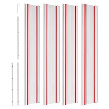 7pc 110in Aluminum Guide Rail Kit for Track Saws Woodworking