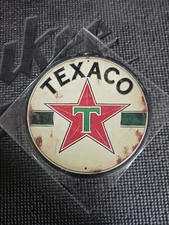 Round 8" Metal Sign Wall Art Man Cave Garage Bar Gas Station Oil Texaco Star #5