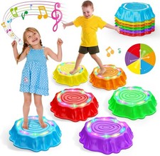 Stepping Stones for Kids, 6pcs Light up  Music Non-Slip Stepping Stones, Sen...