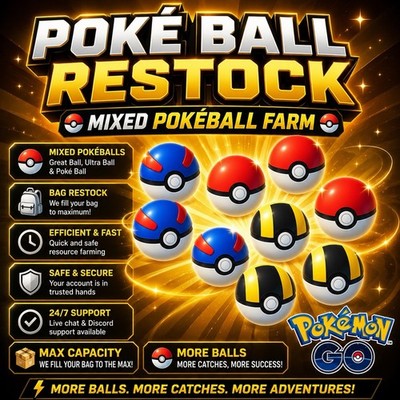 Pokemon Go  Ultimate Mixed Poké Ball Farm Read Full Description��