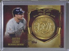 2015 Topps Update First Home Run Medallions Jonathan Lucroy #FHRM-27 2w3
