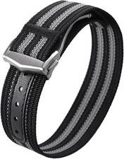 James Bond NATO Style Watch Strap for Omega Seamaster 20mm Deployment