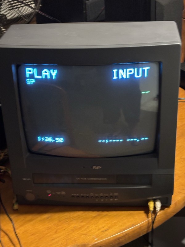 Sharp 13” 13VT-N100 VHS VCR Combo CRT TV Retro Gaming AV Inputs Tested & Works