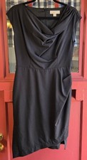MICHAEL Michael Kors Women's Black Sleeveless Asymmetrical Hem Midi Dress Size 0