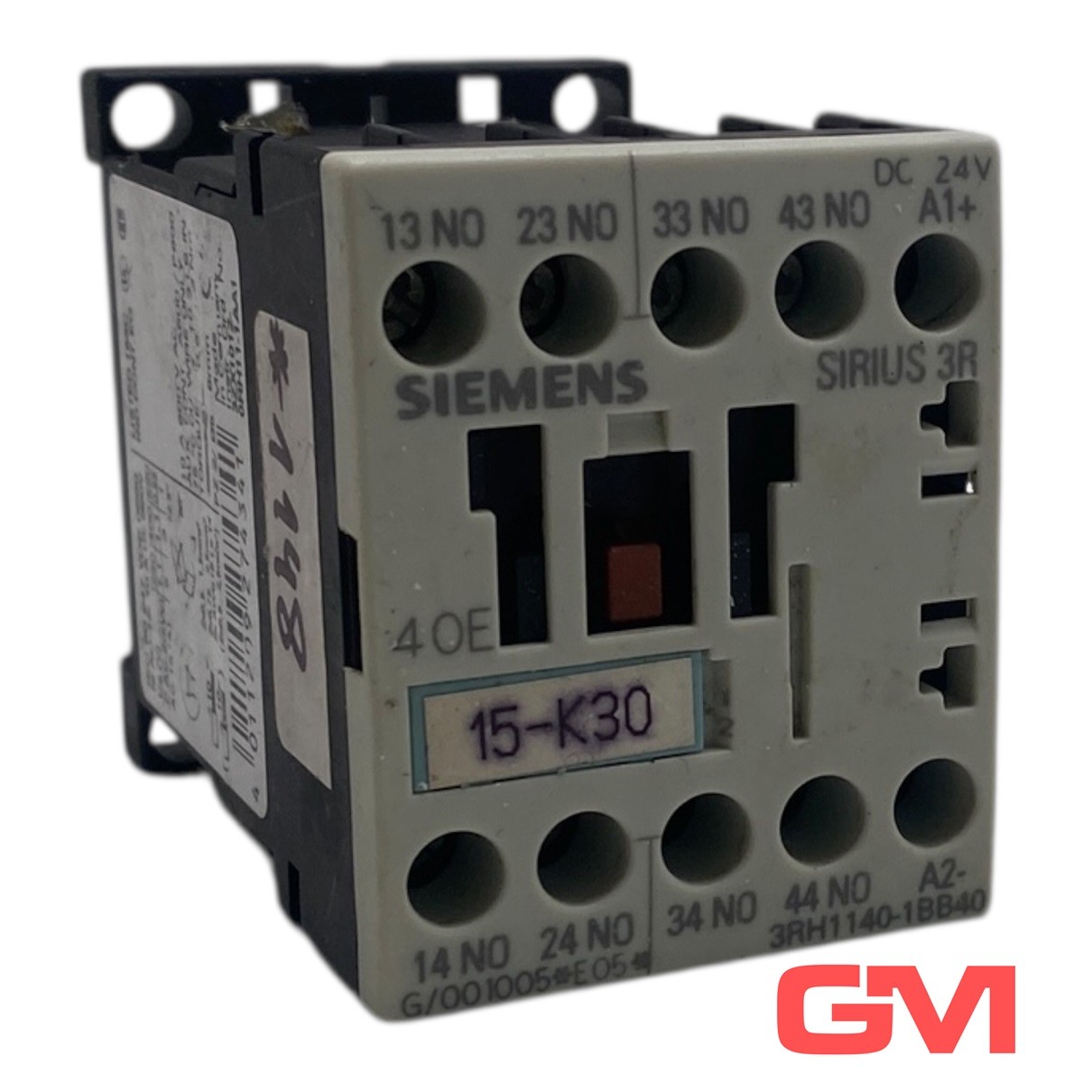 Siemens Auxiliary Contactor Relay 3RH1140-1BB40 40E 10A 4NO 24V DC