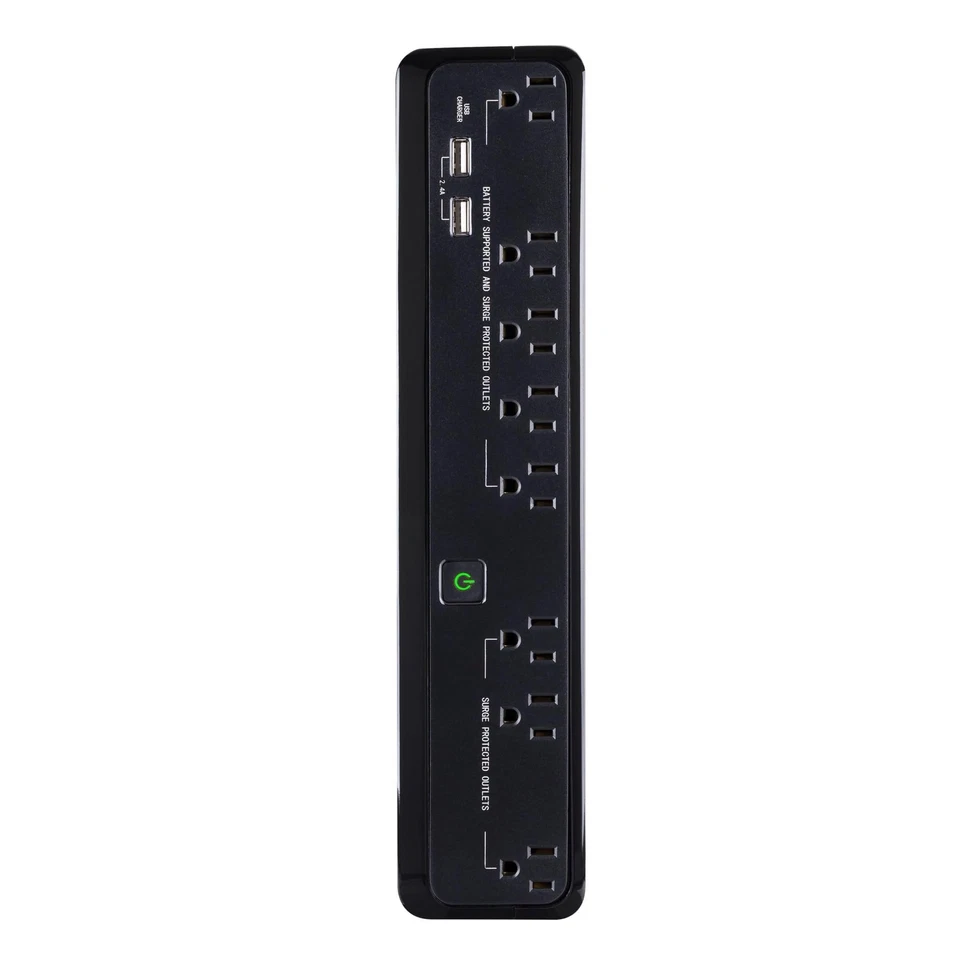 SL700U Standby UPS System, 700VA/370W, 8 Outlets, Slim Profile, Black - Image 4 of 4