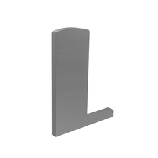 Endkappe Aluminium Pulverbeschichtet f&uuml;r Profil AL/0006 links Gel&auml;nder Zaun