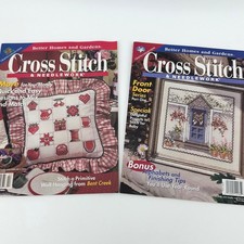 Better Homes and Gardens Cross Stitch & Needlework 1999 Feb Apr Exc. 2pk Vintge