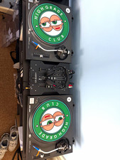 Technics SL-1200MK2 Black Direct Drive DJ Turntable pair with Pitch Control