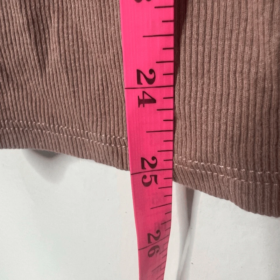 Top Commando Luxury acanalado con capucha manga larga talla S beige Foto 4 de 4