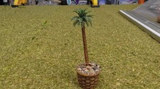 3" Palm Tree in Ceramic Planter for Dollhouse Fairy Garden Village Display 137