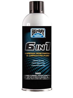 Bel-Ray 6-in-1 Multi-Purpose Aerosol Lubricant-400ml. 99020-A400W