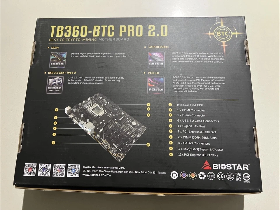 Biostar TB360-BTC PRO 2.0 With Box And Accessories - Open box - Image 2 of 4