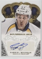 2013-14 Panini Crown Royale Sovereign Signatures Gabriel Bourque #SO-GB Auto 0af
