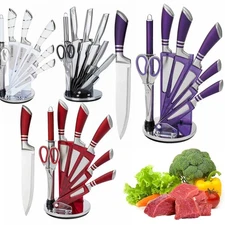 Kitchen Knife Set Professional Stainless Steel Chef Knives Sharp Meat Cleaver
