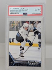 2005-06 Alex Ovechkin Rookie Class Card PSA 8 Alexander Ovechkin Rookie Card. rookie card picture