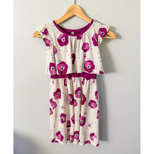 Tea Collection Purple Floral Dress - Size 8
