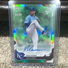 Topps Now Road to Opening Day 2026 Noah Cameron #A-NC Auto Green Foil /99