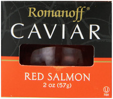 Caviar Red Salmon, 2 Ounce Jar