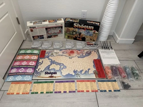 1986 Shogun Board Game by Milton Bradley MB 1980s Vintage 99% COMPLETE