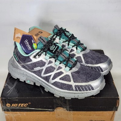 NEW Hi-Tec Women s AWW Mauna Hiker WP Shoes, Gray, Aqua, Size 7, Waterproof