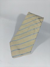 Collezione Esclusiva cravatta tie 100%  grigio Panna righe A907