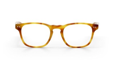 Old Sport Premium Unisex Reading Glasses, Blonde Tortoise Front and Temples, ...
