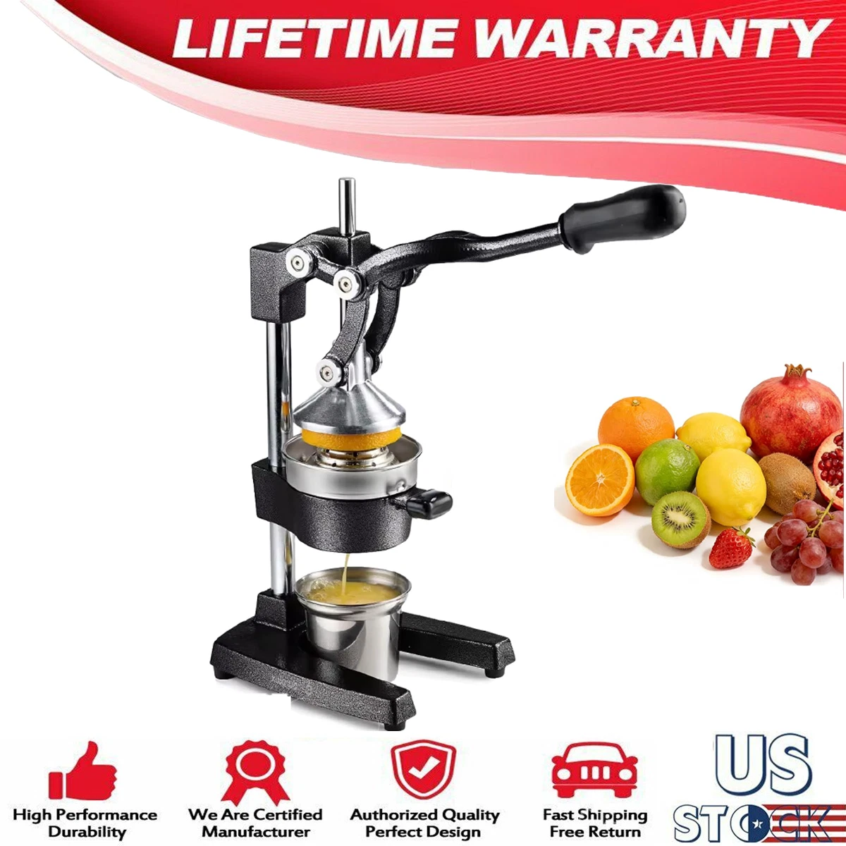 Cast Iron Citrus Juicer ExtraLarge Commercial Grade Manual Hand Press Heavy Duty
Opens in a new wind
