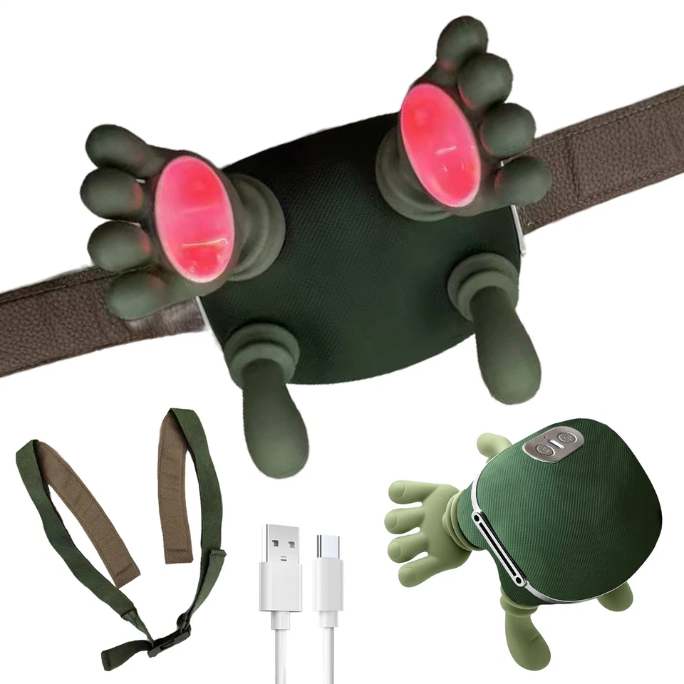  Massageador aquecido biônico, massa de pescoço e costas shiatsu portátil sem fio... - Imagem 3 de 4