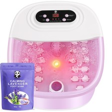 Foot Spa Bath Massager with Heat Bubbles and Vibration Massage and Jets, 16 O...