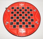 NEAT VINTAGE OHIO ART CHECKERS - CHINESE CHECKERS TIN GAME BOARD - NO MARBLES